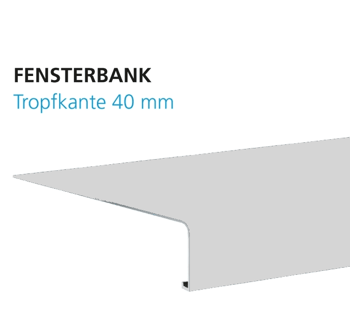 Alu Außenfensterbank GS 40/340 EV1 natur elo E6/EV1 - Detail 1