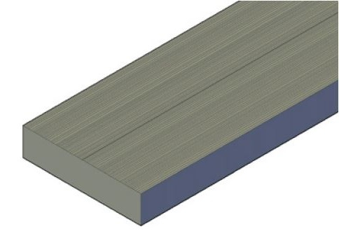 Terrassendiele glatt, Kiefer 28x120mm - 4,2m KDI braun NTR A/B, 4-seitig gehobelt, Kanten gerun - Detail 1