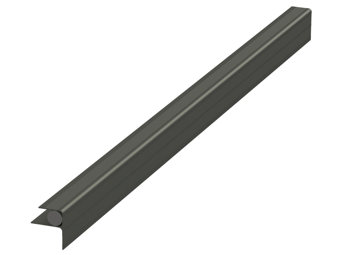 megawood-Hausanschlussprofil Aluminium anthrazit 21 mm inkl. Schaumstoffprofil  Service - Detail 1