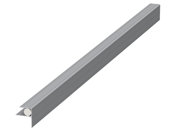 megawood-Hausanschlussprofil Aluminium silber 25 mm inkl. Schaumstoffprofil  Service - Detail 1