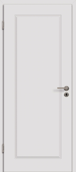 735x2.110 JELD-WEN Tür Contour 1F Nickelgrau EFL47 DIN LI Röhrenspankern, Kante aufrecht gefast, V0026 WF - Detail 1