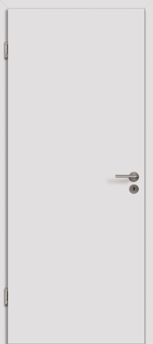 985x2.110 JELD-WEN Schallschutztür Nickelgrau FL47 DIN LI Typ 42/SK1 Vollspan, Klimakl. III,m. Bodendichtung - Detail 1