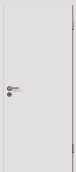 985x1.985 JELD-WEN Schallschutztür Nickelgrau FL47 DIN RE Typ 42/SK1 Vollspan, Klimakl. III,m. Bodendichtung - Detail 1