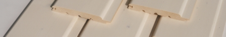Rundprofil Fichte A wachs 14,0x121mm - 4,2m Aqua intensiv weiß transp., 7 Stck./Bd. - Detail 1