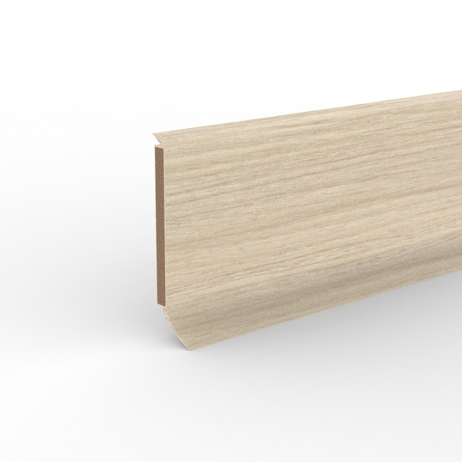 S60 flex life Esche Blond (2619) pass. 45Ba51, Kernsockelleiste # Döllken # - Detail 1
