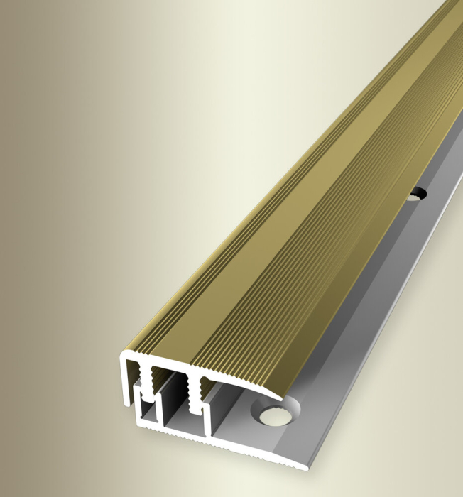 Küberit Euro Clip Abschlussprofil 6-10mm Typ 587 L Alu-gold 100cm #06187051 - Detail 1
