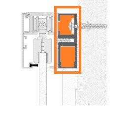 L&H Hinterfütterungsprofil f. Tvin 2.0 Design eckig, Schwarz ähnl. RAL 9005 mit Endkappen - Detail 1