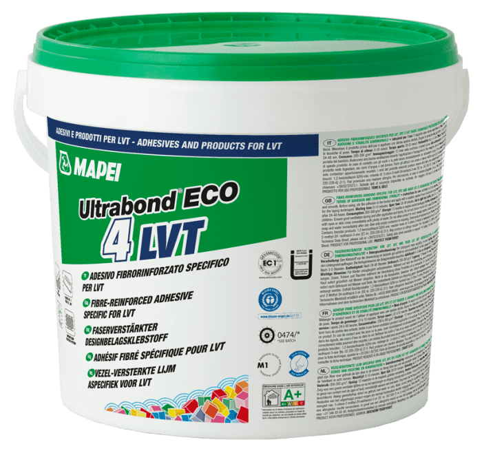 Mapei Ultrabond Eco 4 LVT /4 kg Mikrofaser-Designbelagsklebstoff - Detail 1