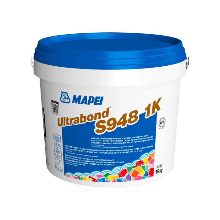Mapei Ultrabond S948 / 15kg SMP Parkettklebstoff 1 K - Detail 1