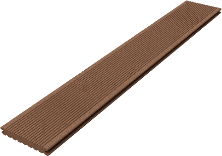 megawood-Terrassendiele 21x145mm - 4,8m CLASSIC massiv nussbraun - Detail 1