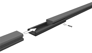 megawood - Vario Fix Verbindungsschuh 28x76 mm für UK 40x60 mm & 60x80 mm, Länge 3,6m - Detail 1