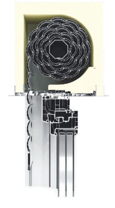 Muster FRIES Aufsatzrollladen Thermo NB Rev. innen  - Detail 1