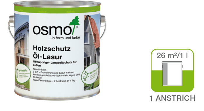 Osmo-Holzschutzöllasur Palis. 727 2,5ltr. (für Softline endbehandelt Palisander) - Detail 1