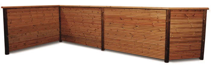 Palisadenprofil FT2367 Kiefer 33x120mm - 2,4m KDI braun NTR A/B, N+F, - Detail 1