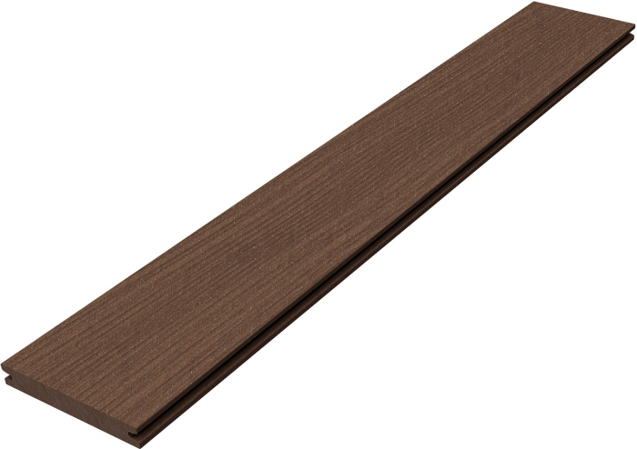 megawood-Terrassendiele 21x145mm PREMIUM PLUS massiv lavabraun Service - Detail 1