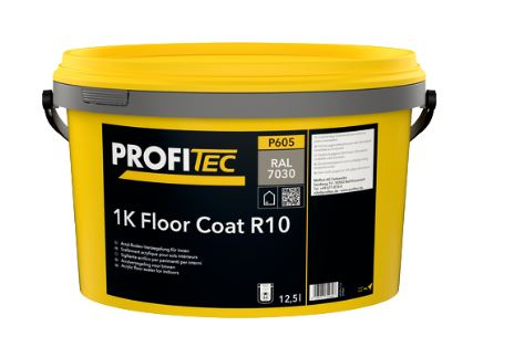 ProfiTec P605 INT 1K Floor Coat R10 RAL7030 Steingrau 5 l #Bodenbeschichtung - Detail 1