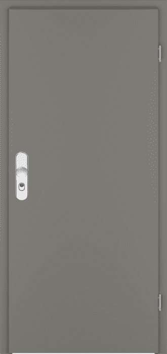 860x2.110 PRÜM Tür TB SD32KL3 VS RPKR CPL Staubgrau DIN RE Vollspaneinlage, Klimakl. III, mit Bodendichtung - Detail 1