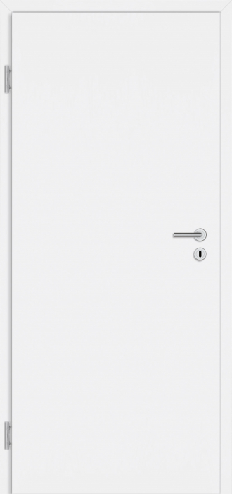 735x2.110 PRÜM Tür TB RS EC Weißlack DIN LI Röhrenspaneinlage, Kante eckig, V0026 - Detail 1