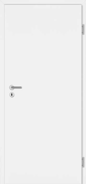 860x2.110 PRÜM Tür TB RS EC Weißlack DIN RE Röhrenspaneinlage, Kante eckig, V0026 - Detail 1