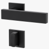 GRIFFWERK Rosettengrt. VAYA 200 Cubico WC Graphitschwarz,  8/8mm, TD 38-50mm, Rosette eckig - More 2
