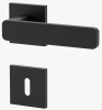 GRIFFWERK Rosettengrt. Minimal Modern BB Graphitschwarz,  8mm, TD 38-50mm, Rosette eckig - More 2
