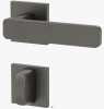 GRIFFWERK Rosettengrt. Minimal Modern WC Kaschmirgrau,  8/8mm, TD 38-50mm, Rosette eckig - More 2