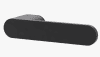 GRIFFWERK Türgriffgarnitur Avus ONE OS-GP Graphitschwarz,  8mm, TD 38-45mm, Rosettenlos, - More 2