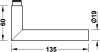 Drückerpaar LDH2171 L-Form Edelstahl matt 8 mm, für Glastürbeschlag - More 2