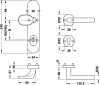 WAT-Schutz-WSG SDH3103 L-Form Edelstahl ES1 ZA 8/72 mm, Türdicke 36-53 mm, für Innentüren, - More 2