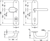 WAT-Schutz-WSG SDH2102 U-Form Edelstahl ES1 ZA 8/72 mm, Türdicke 36-53 mm, für Innentüren, - More 2