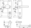 HOPPE WAT-Schutz-WSG Amsterdam Aluminium F1 ES1-ZA 86G/3332ZA/3310/1400, 8/72 mm, Td. 42-47 mm, - More 2