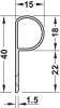 PLANET Abdeckprofil Bandseite 2-teilig FSA 8300 Aluminium silberfarbig/Bandrolle Ø 18 mm - More 2