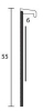 TSL 55 z. Kleben #10387 weiß 4 mtr Bolta VE=25 Stück - More 2