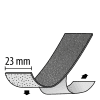 Küberit Easy-Clean, schwarz-gelb, 30mm Typ 2513, 18,3m Rolle # 11473098 - More 2