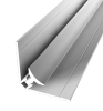 Küberit Clip-Innenecke ungebohrt, 90°, 2-Teilig Typ 163 U Alu elox. Silber 3-5mm,260cm #2271630049 - More 2