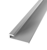 Küberit Abschlussprofil ungebohrt Typ 800 U Alu eloxiert Silber 260cm #2118000049 - More 2