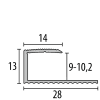 Küberit Einfassprofil Aluminium 212 gebohrt F4 silber 31712045 inkl. Dübel und Schrauben - More 2