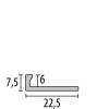 Küberit EB-Profil Aluminium 307 F0 natur 2,5m 21907004 - More 2