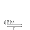 Küberit EB-Profil Aluminium 302 F0 natur 2,5m 21902004 - More 2