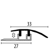 Küberit Anpassungsprofil Typ 576 2,7m F4 silber 06476045 - More 2