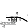 Küberit Anpassungsprofil Typ 376 von 4 - 9,5mm 1m F4 silber 09076041 - More 2