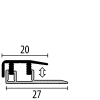 Küberit Abschlussprofil Typ 577 1m F4 silber 06477041 - More 2