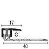 Küberit Abschlussprofil Typ 377 4-9,5mm 2,70m F2G edelstahloptik 09077025 - More 2