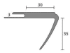 PVC-Treppenkante  #19392  3mm Einschub TEK 30/35/3mm grau VE=20x2,50m - More 2