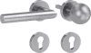 LIMFJORD Rosetten-WG L-Form Fast2Fix PZ LI Edelstahl matt, Knopf R2, 8 mm, Hochhaltefeder - More 2