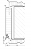 100x735x2.110 JELD-WEN Profilzarge PZ-6 Weißlack DIN RE Bekleidungen 65/19 profiliert, Futterbrett rund - More 2