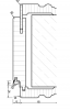 145x735x1.985 JELD-WEN Profilzarge PZ-6 Weißlack DIN LI Bekleidungen 65/19 profiliert, Futterbrett rund - More 2