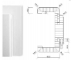 205x610x1.985 PRÜM Zarge FU RF Weißlack DIN RE Bekleidungen 60/16 rund, Futterbrett rund - More 2