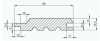 19,5x96mm Außenprofil Fichte roh abgeschrägt, 6 Stck./Bd. - More 2