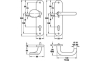 WAT-Schutz-WSG A91.12 SB8-LS L-Form Alu. F1 ES1 8/72 mm, Türdicke 38-42 mm, für Innentüren, - More 2